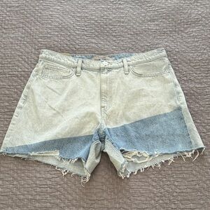Hudson Devon High Rise Boyfriend Raw Hem Jean Shorts